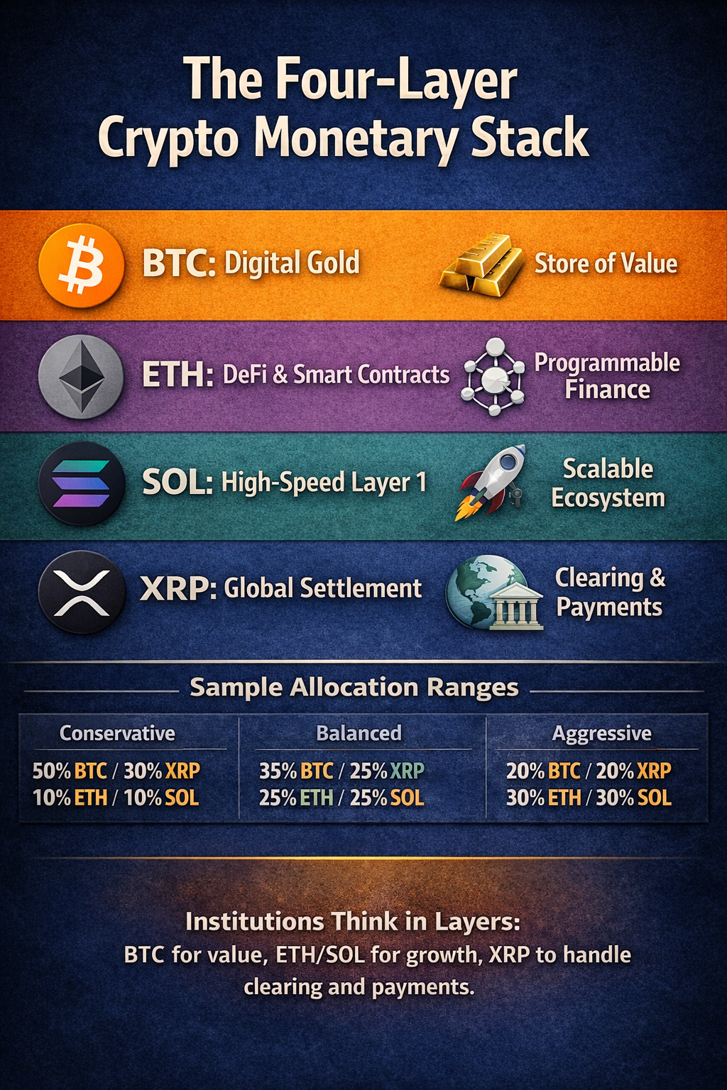 Four-Layer Crypto Monetary Stack report