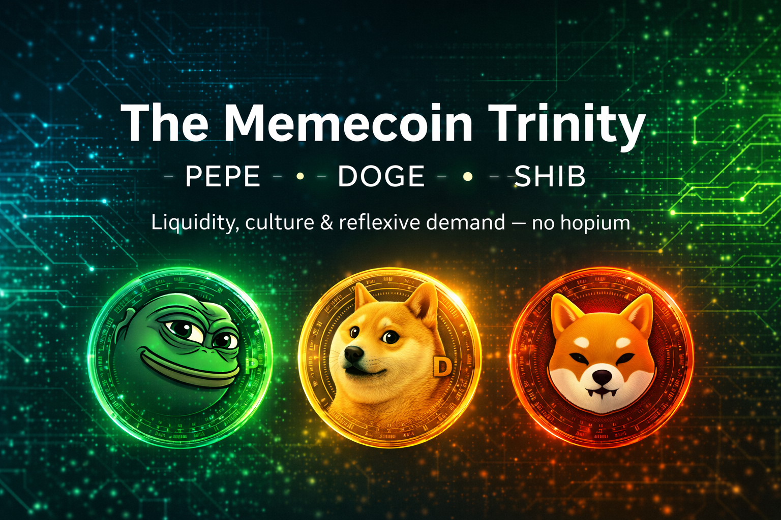 PEPE DOGE and SHIB memecoin report